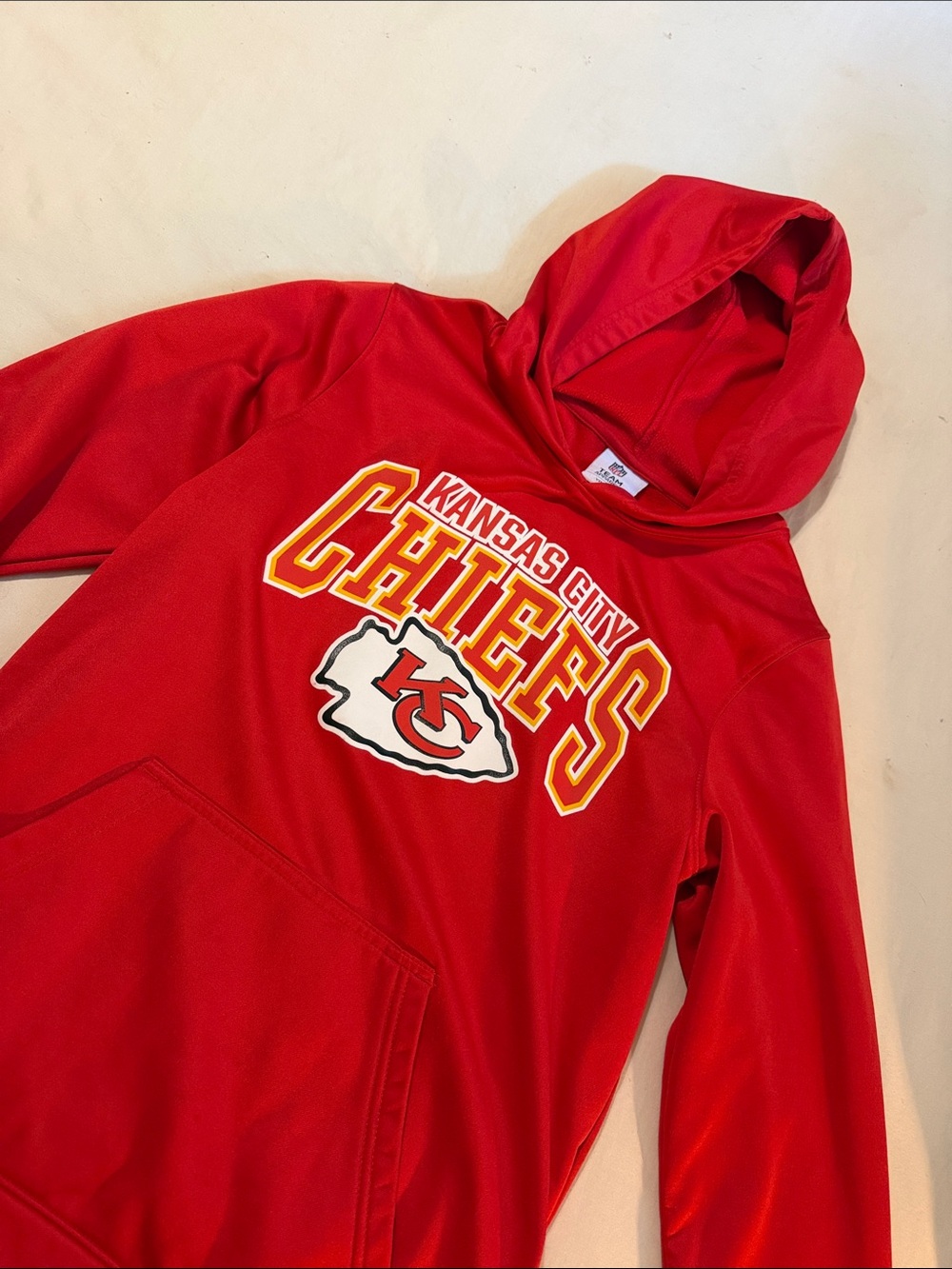 Kansas City Chiefs Red Hooded Sweatshirt - Youth XL